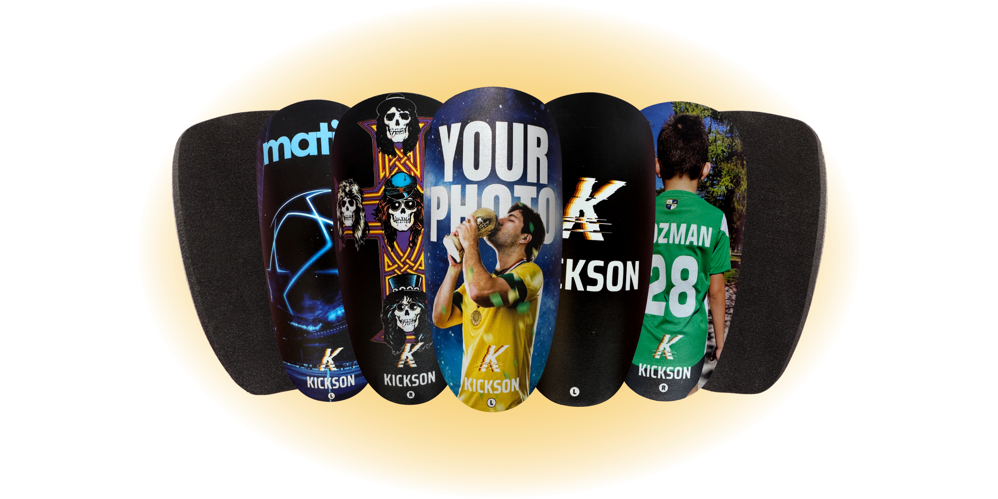 custom football shin guards Kickson