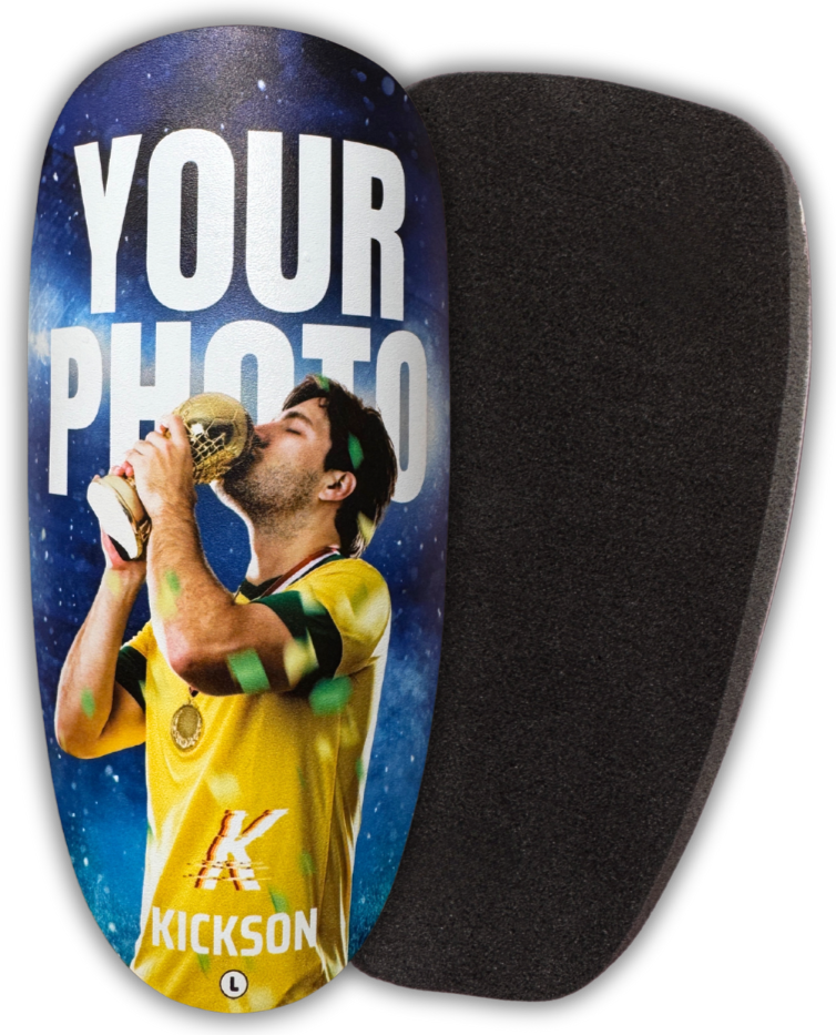 Elite Custom personalized football shin guard with photo print