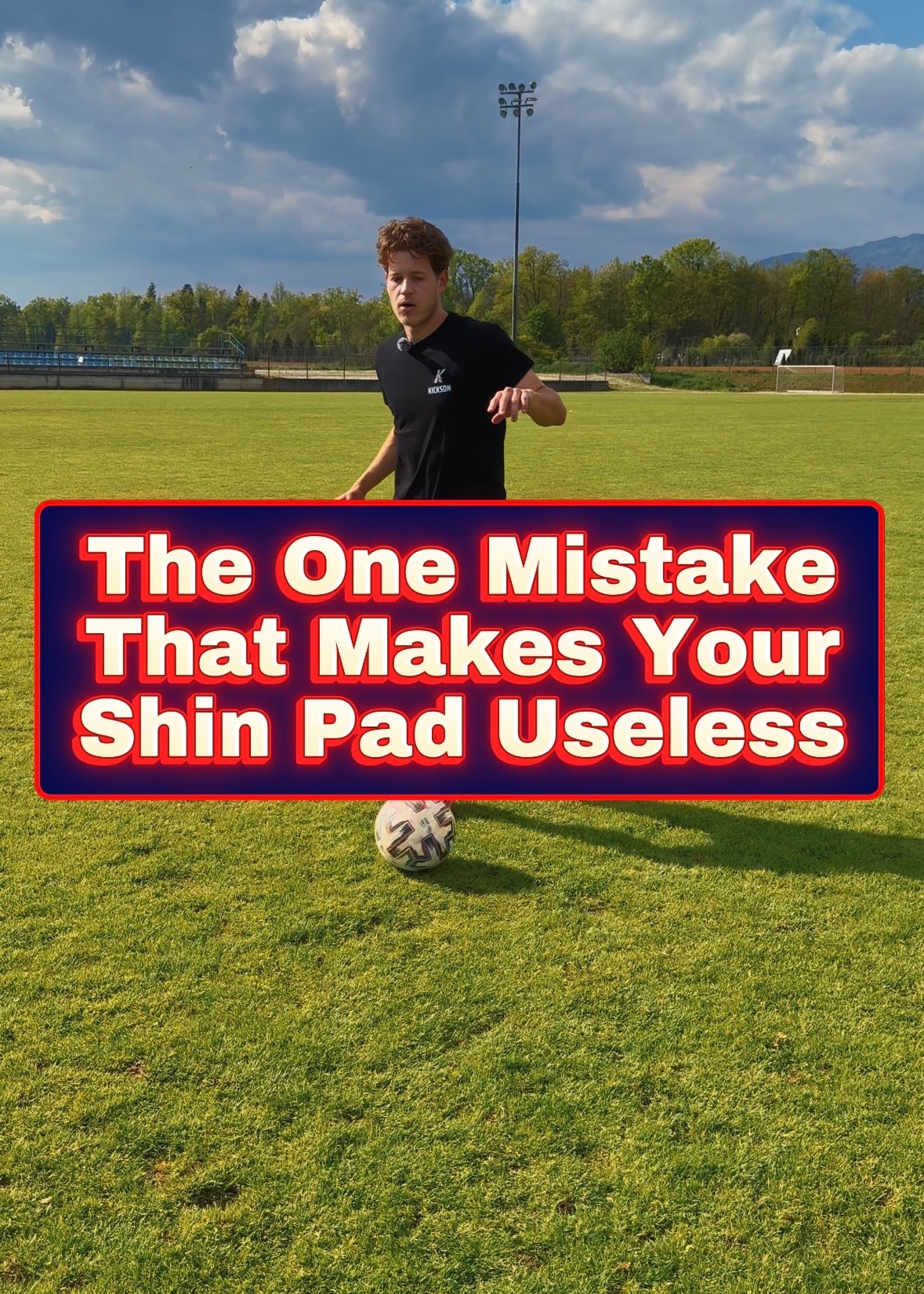 educational football content with Kickson shin guards